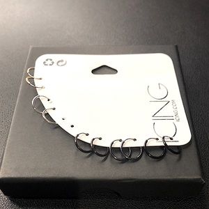 3/$20 Various coloured hoop earrings